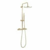 Crosswater Central Thermostatic Exposed Shower Kit With Height Adjustable Rigid Riser - Brushed Brass 2 Crosswater Central Thermostatic Exposed Shower Kit With Height Adjustable Rigid Riser - Brushed Brass -TAP WAREHOUSE Shop crosswater central exposed shower kit brushed brass min cutout