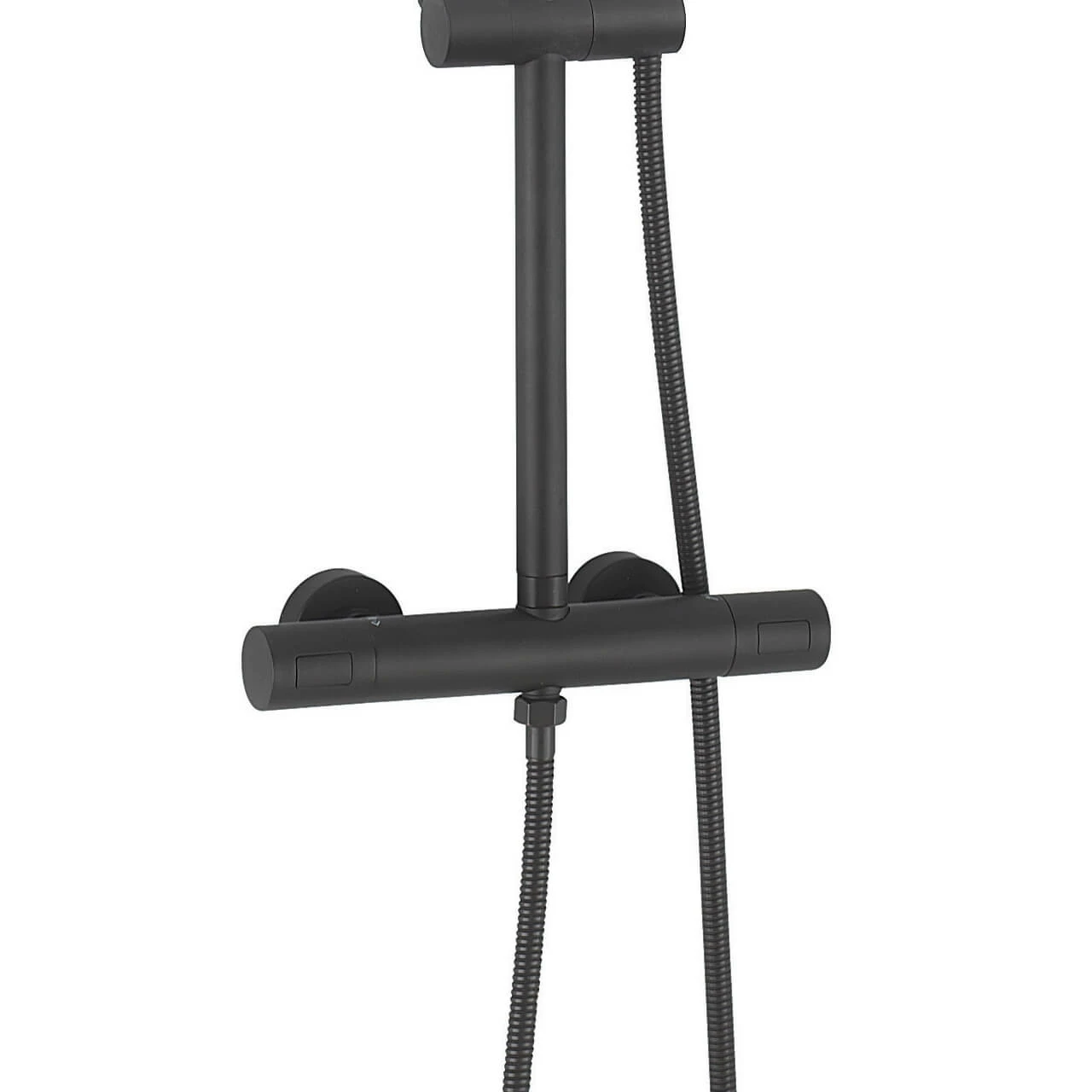 Crosswater Central Thermostatic Exposed Shower Kit With Height Adjustable Rigid Riser - Matt Black 5 Crosswater Central Thermostatic Exposed Shower Kit With Height Adjustable Rigid Riser - Matt Black - Image 3