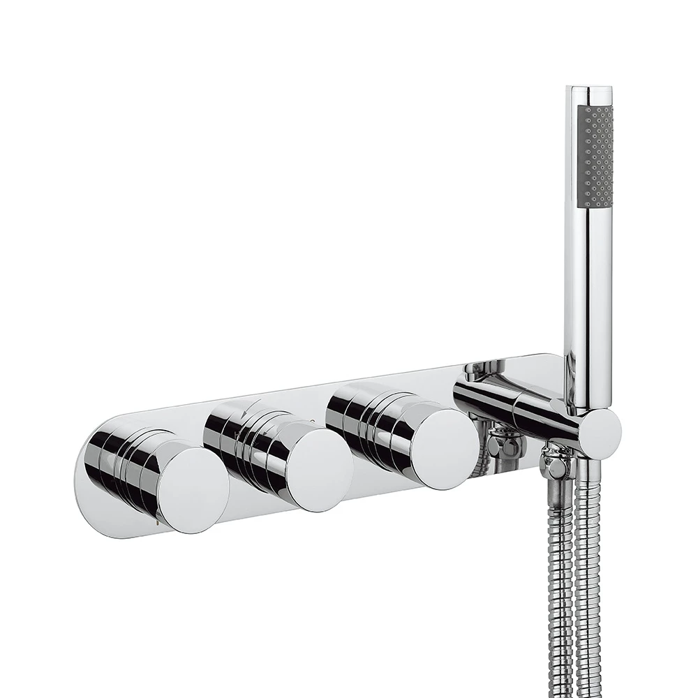 Crosswater Central Thermostatic Shower Valve With 3 Way Diverter And Shower Kit 3 Crosswater Central Thermostatic Shower Valve With 3 Way Diverter And Shower Kit