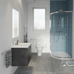 Crosswater Elite 50 Back Lit Mirror - 800 X 500mm 10 Crosswater Elite 50 Back Lit Mirror - 800 X 500mm -TAP WAREHOUSE Shop crosswater clear 6 quadrant single door 900 room set 2