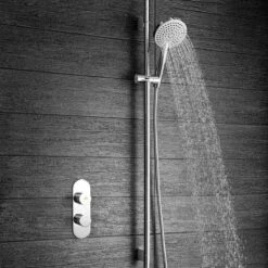 Crosswater Dial Central 1 Control Shower Valve With 3 Mode Shower Kit