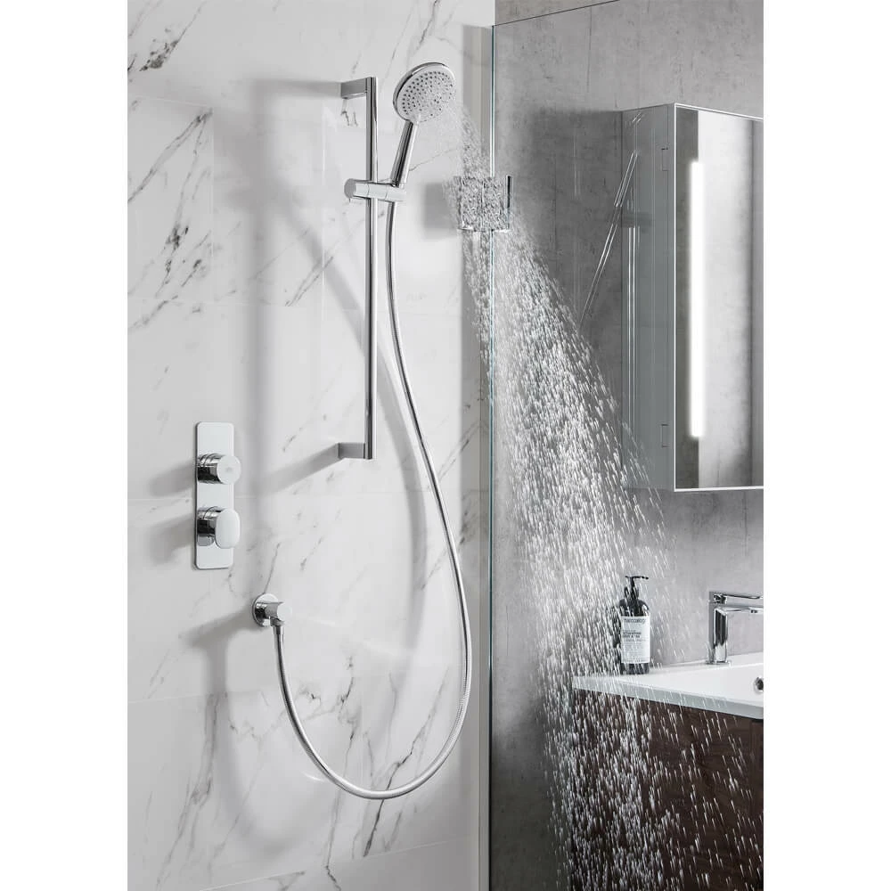 Crosswater Dial Pier 1 Outlet Concealed Shower Valve With Slide Rail Kit, Handset & Hose 3 Crosswater Dial Pier 1 Outlet Concealed Shower Valve With Slide Rail Kit, Handset & Hose