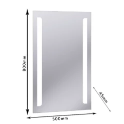 Crosswater Elite 50 Back Lit Mirror - 800 X 500mm 11 Crosswater Elite 50 Back Lit Mirror - 800 X 500mm -TAP WAREHOUSE Shop crosswater elite 50 led mirror me8050b tech