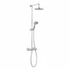 Crosswater Fusion Thermostatic Exposed Shower Kit With Fixed Head & 3 Mode Shower Handset 1 Crosswater Fusion Thermostatic Exposed Shower Kit With Fixed Head & 3 Mode Shower Handset -TAP WAREHOUSE Shop crosswater fusion shower kit fixed handset