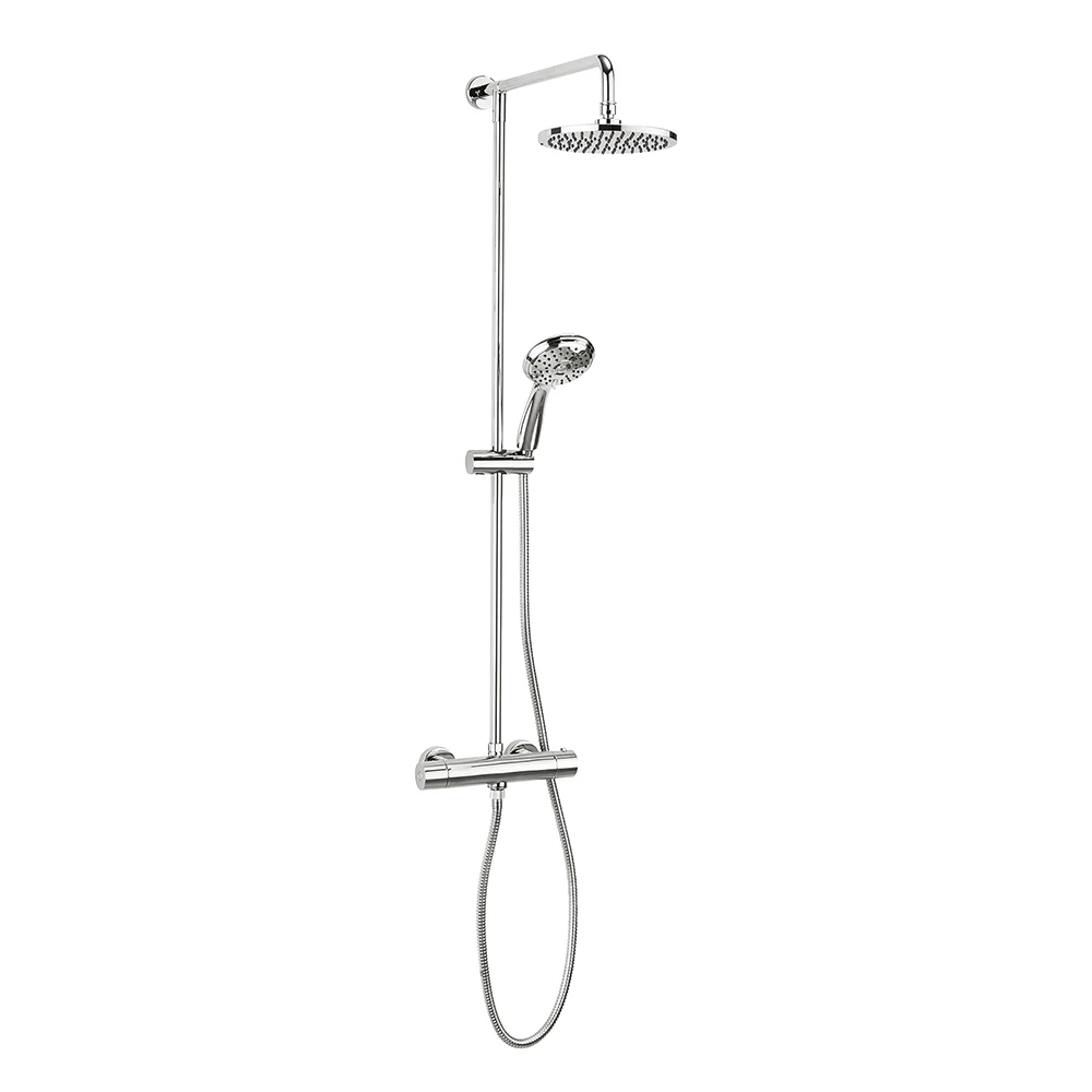 Crosswater Fusion Thermostatic Exposed Shower Kit With Fixed Head & 3 Mode Shower Handset 3 Crosswater Fusion Thermostatic Exposed Shower Kit With Fixed Head & 3 Mode Shower Handset