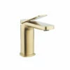 Crosswater Glide II Mono Basin Mixer Tap - Brushed Stainless Steel Effect 2 Crosswater Glide II Mono Basin Mixer Tap - Brushed Stainless Steel Effect -TAP WAREHOUSE Shop crosswater glide ii mono basin mixer brushed brass cutout