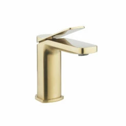 Crosswater Glide II Mono Basin Mixer Tap - Brushed Stainless Steel Effect
