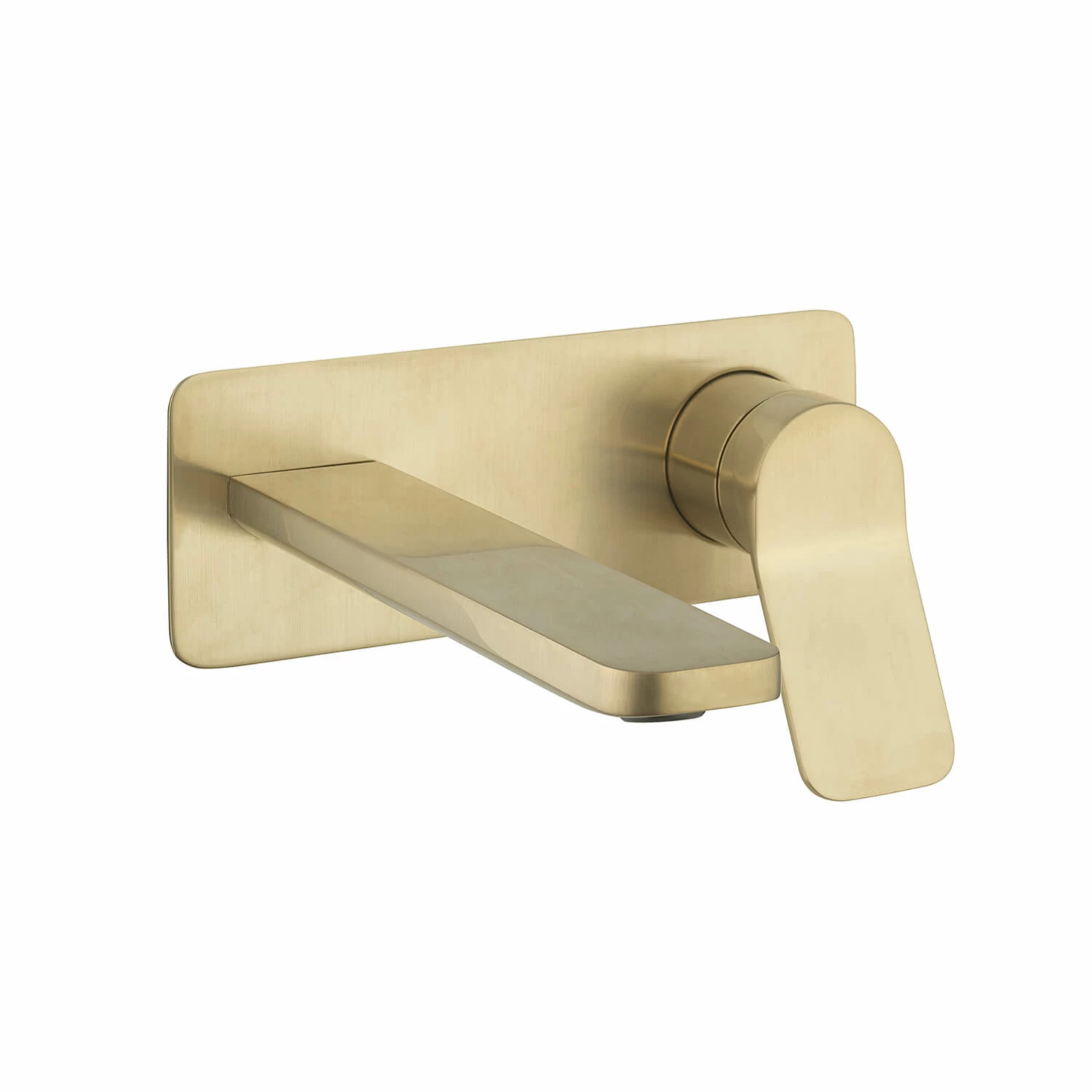 Crosswater Glide II Wall Mounted Basin Mixer Tap - Brushed Stainless Steel Effect 3 Crosswater Glide II Wall Mounted Basin Mixer Tap - Brushed Stainless Steel Effect