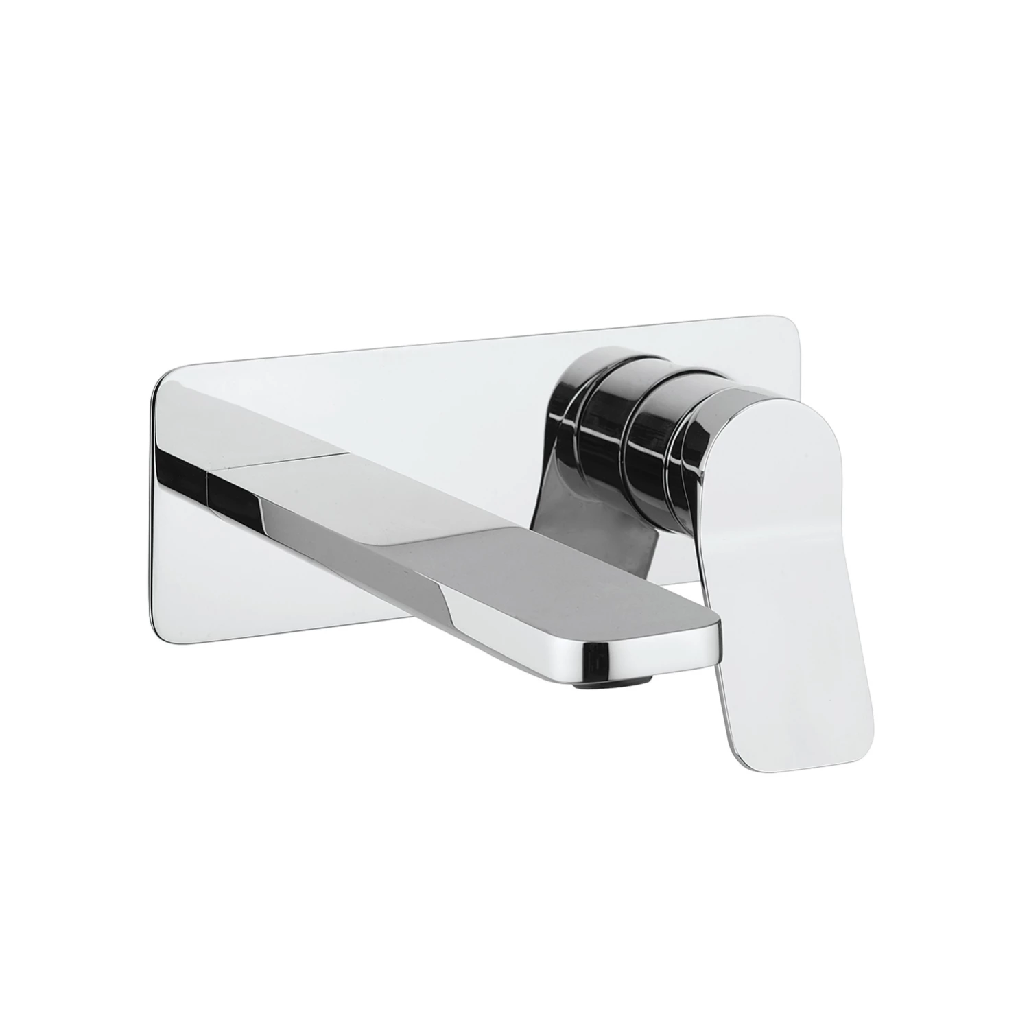 Crosswater Glide II Wall Mounted Basin Mixer Tap - Brushed Stainless Steel Effect 6 Crosswater Glide II Wall Mounted Basin Mixer Tap - Brushed Stainless Steel Effect - Image 4