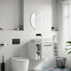 Crosswater Infinity Illuminated Mirror With Colour Change LED's - 600mm 24 Crosswater Infinity Illuminated Mirror With Colour Change LED's - 600mm -TAP WAREHOUSE Shop crosswater infinity illumiminated mirror 500mm lifestyle3