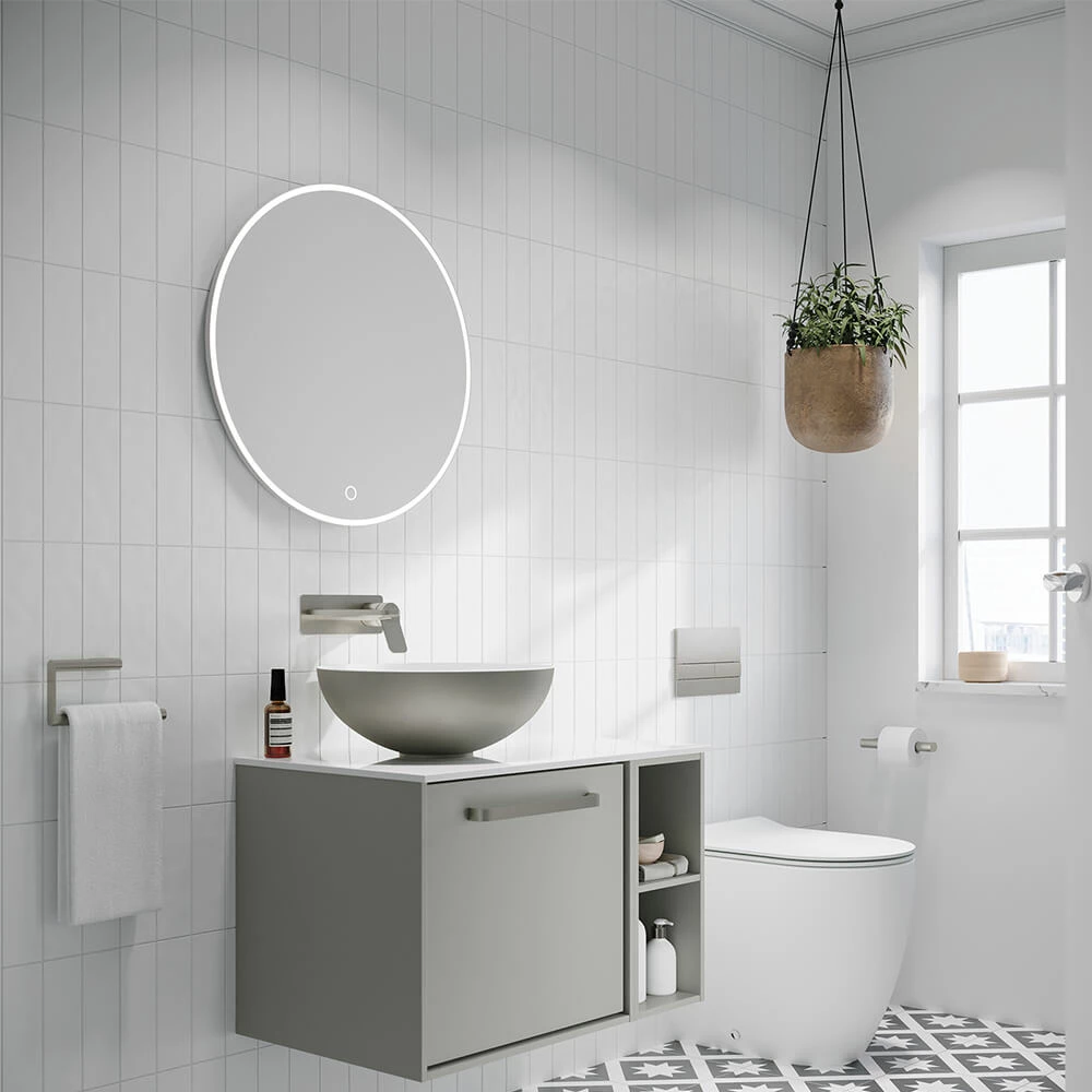 Crosswater Infinity Illuminated Mirror With Colour Change LED's - 600mm 4 Crosswater Infinity Illuminated Mirror With Colour Change LED's - 600mm - Image 2