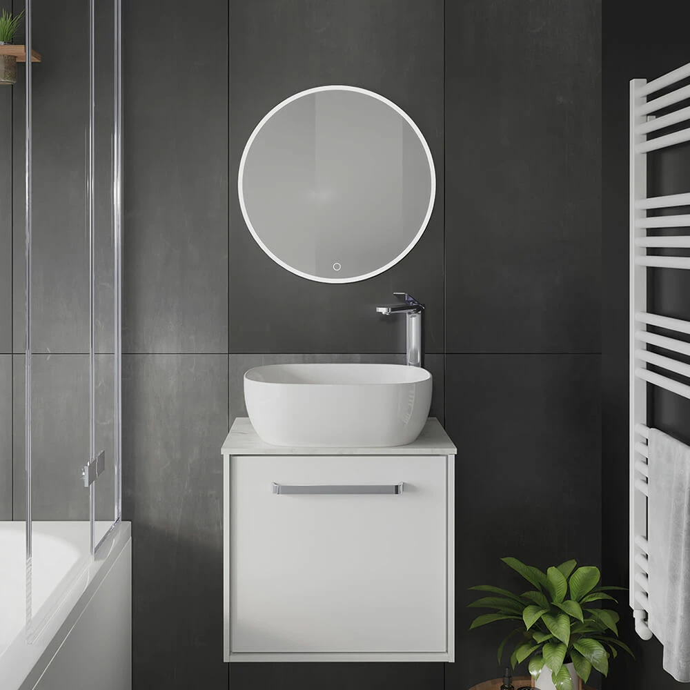 Crosswater Infinity Illuminated Mirror With Colour Change LED's - 600mm 12 Crosswater Infinity Illuminated Mirror With Colour Change LED's - 600mm - Image 10