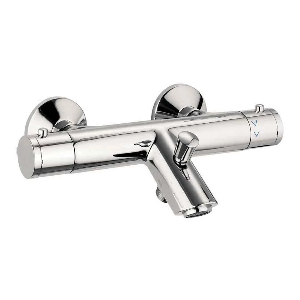 Crosswater Kai Exposed Thermostatic Bath Shower Mixer With Integrated Spout 3 Crosswater Kai Exposed Thermostatic Bath Shower Mixer With Integrated Spout