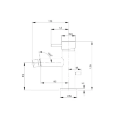 Crosswater Kai Lever Bidet Monobloc With Pop-Up Waste 7 Crosswater Kai Lever Bidet Monobloc With Pop-Up Waste -TAP WAREHOUSE Shop crosswater kai lever bidet mixer tap kl210dpc tech