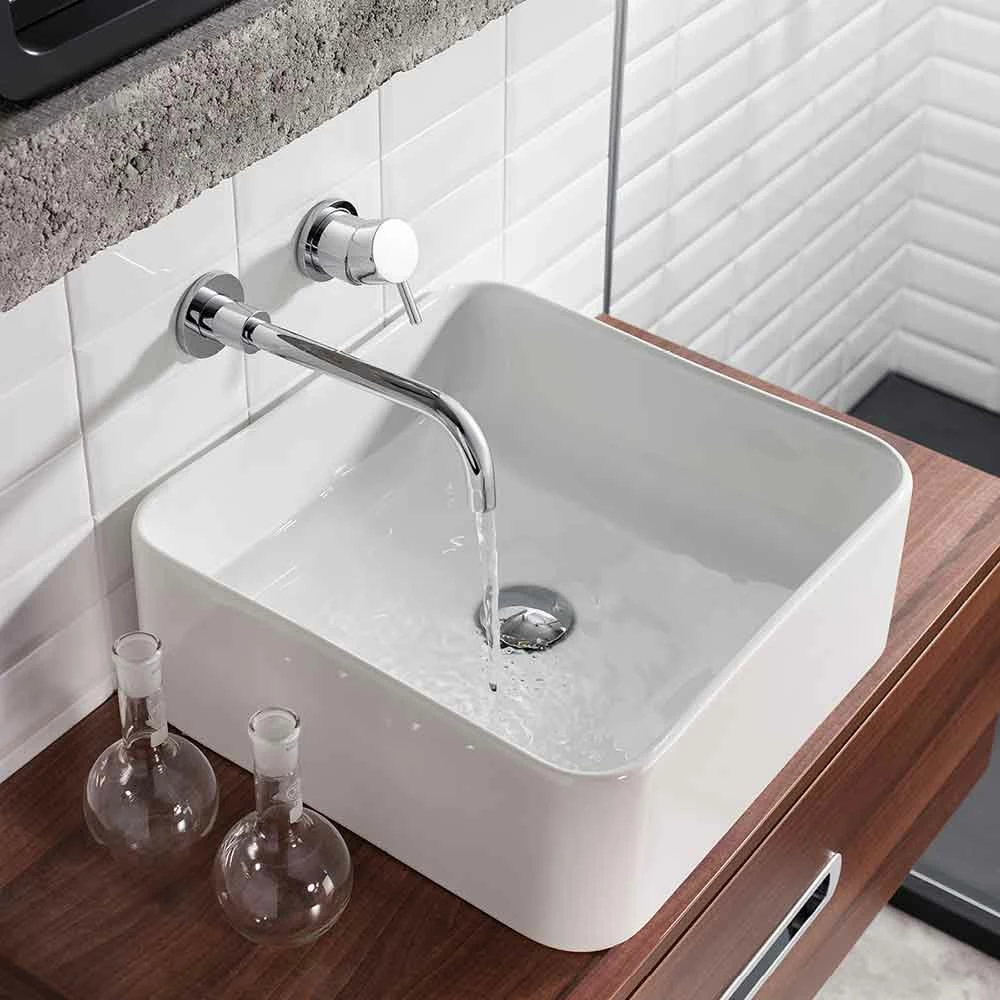 Crosswater Kai Lever 2 Hole Wall Mounted Basin Mixer Set 5 Crosswater Kai Lever 2 Hole Wall Mounted Basin Mixer Set - Image 3