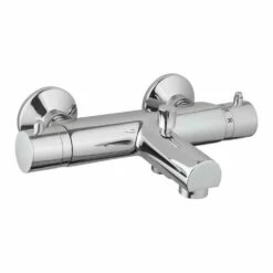 Crosswater Kai Exposed Thermostatic Bath Shower Mixer With Integrated Bath Spout