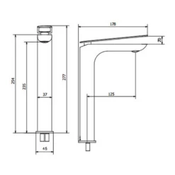 Crosswater KH Zero 2 Tall Mono Basin Mixer 7 Crosswater KH Zero 2 Tall Mono Basin Mixer -TAP WAREHOUSE Shop crosswater khzero 2 tall basin tap kh02112dnc tech