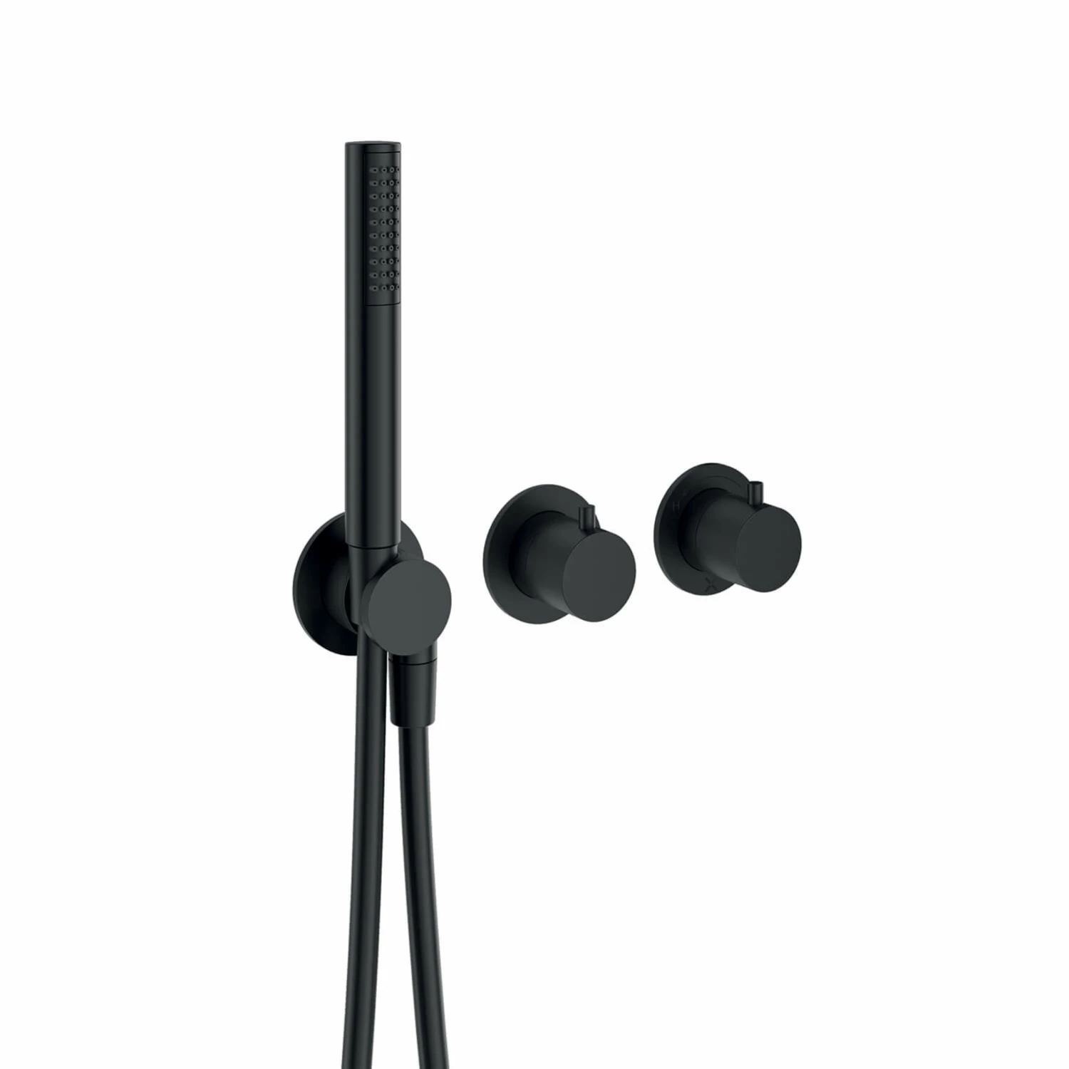 Crosswater Module 3 Outlet 2 Handle Concealed Thermostatic Shower Valve & Shower Handset - Brushed Stainless Steel Effect 10 Crosswater Module 3 Outlet 2 Handle Concealed Thermostatic Shower Valve & Shower Handset - Brushed Stainless Steel Effect - Image 8