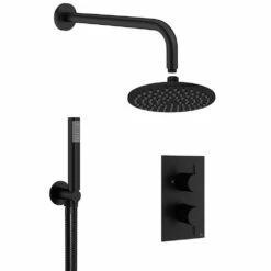 Crosswater MPRO 2 Outlet 2 Handle Shower Bundle - Matt Black