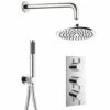 Crosswater MPRO 2 Outlet 3 Handle Shower Bundle - Chrome 1 Crosswater MPRO 2 Outlet 3 Handle Shower Bundle - Chrome -TAP WAREHOUSE Shop crosswater mpro 3 handle shower bundle chrome cutout