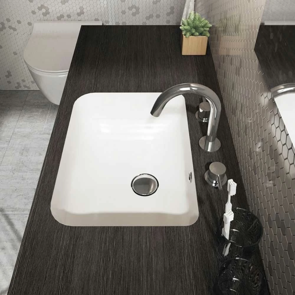 Crosswater MPRO 3 Hole Basin Mixer Tap - Matt White 11 Crosswater MPRO 3 Hole Basin Mixer Tap - Matt White - Image 9