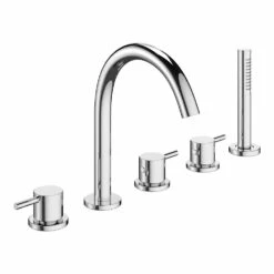 Crosswater MPRO 5 Hole Deck Mounted Bath Shower Mixer Set