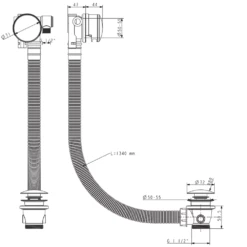 Crosswater MPRO Overflow Bath Filler With Click Clack Waste - Matt Black 5 Crosswater MPRO Overflow Bath Filler With Click Clack Waste - Matt Black -TAP WAREHOUSE Shop crosswater mpro bath filler clicker waste tech