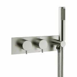 Crosswater MPRO 2 Outlet Concealed Thermostatic Bath Shower Valve - Slate 17 Crosswater MPRO 2 Outlet Concealed Thermostatic Bath Shower Valve - Slate -TAP WAREHOUSE Shop crosswater mpro bath shower valve stainless steel