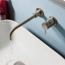 Crosswater MPRO Wall Mounted Basin Mixer Tap - Matt White -TAP WAREHOUSE Shop crosswater mpro brushed steel 2th wall basin mixer v2