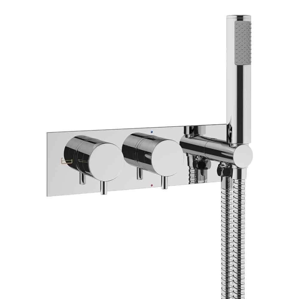 Crosswater MPRO 2 Outlet Concealed Thermostatic Bath Shower Valve - Slate 5 Crosswater MPRO 2 Outlet Concealed Thermostatic Bath Shower Valve - Slate - Image 3
