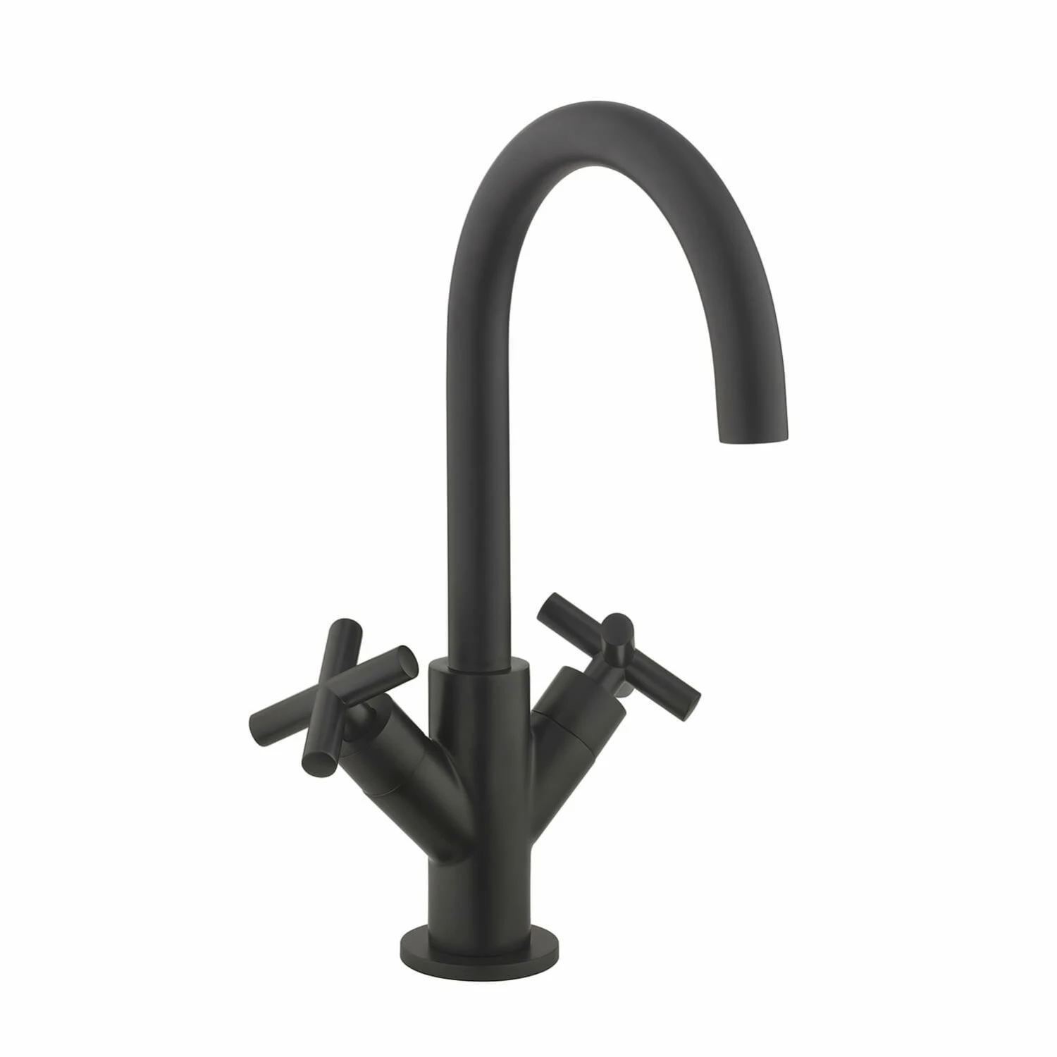Crosswater MPRO Mono Basin Mixer Tap With Crosshead Handles - Brushed Stainless Steel Effect 5 Crosswater MPRO Mono Basin Mixer Tap With Crosshead Handles - Brushed Stainless Steel Effect - Image 3