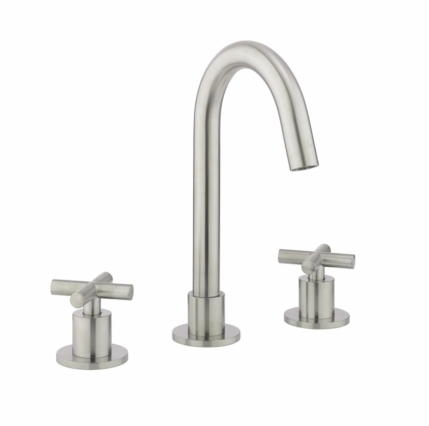 Crosswater MPRO 3 Hole Basin Mixer Tap With Crosshead Handles - Brushed Brass 5 Crosswater MPRO 3 Hole Basin Mixer Tap With Crosshead Handles - Brushed Brass - Image 3