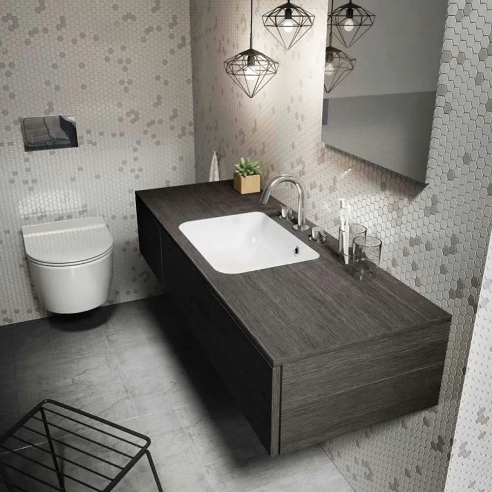 Crosswater MPRO 3 Hole Basin Mixer Tap - Matt White 12 Crosswater MPRO 3 Hole Basin Mixer Tap - Matt White - Image 10