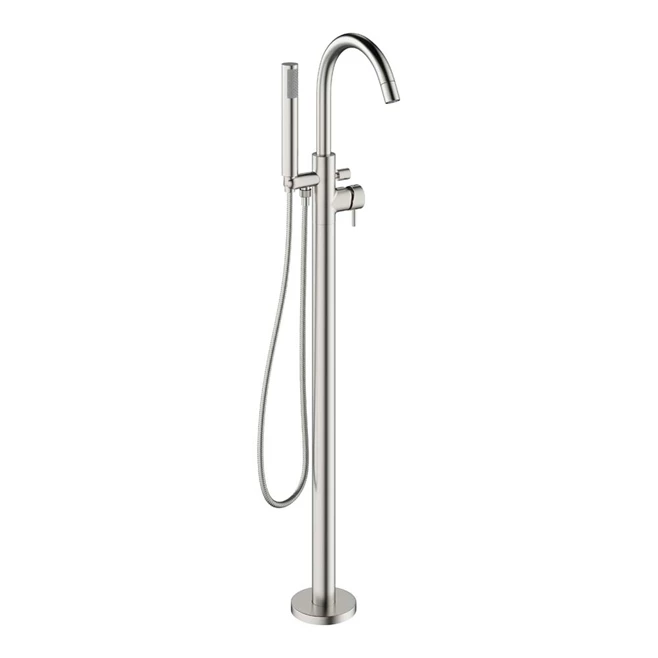 Crosswater MPRO Floorstanding Bath And Shower Mixer With Shower Kit - Brushed Stainless Steel 6 Crosswater MPRO Floorstanding Bath And Shower Mixer With Shower Kit - Brushed Stainless Steel - Image 4