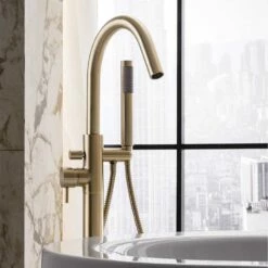 Crosswater MPRO Floorstanding Bath And Shower Mixer With Shower Kit - Brushed Stainless Steel 17 Crosswater MPRO Floorstanding Bath And Shower Mixer With Shower Kit - Brushed Stainless Steel -TAP WAREHOUSE Shop crosswater mpro floor bath shower tap brush brass