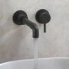 Crosswater MPRO Industrial 2 Hole Wall Mounted Basin Mixer Tap - Carbon Black -TAP WAREHOUSE Shop crosswater mpro ind 2 hole wall mixer carbon