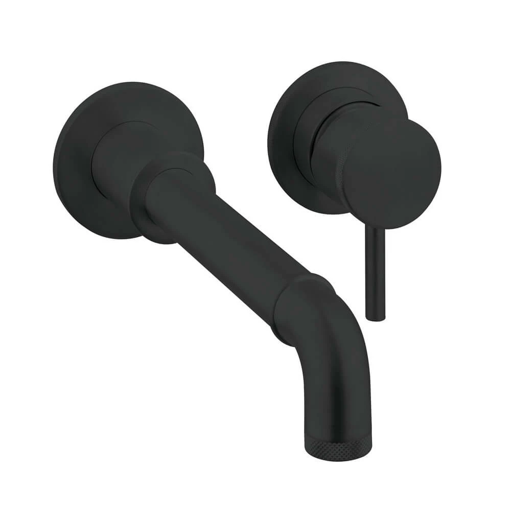 Crosswater MPRO Industrial 2 Hole Wall Mounted Basin Mixer Tap - Carbon Black 5 Crosswater MPRO Industrial 2 Hole Wall Mounted Basin Mixer Tap - Carbon Black - Image 3