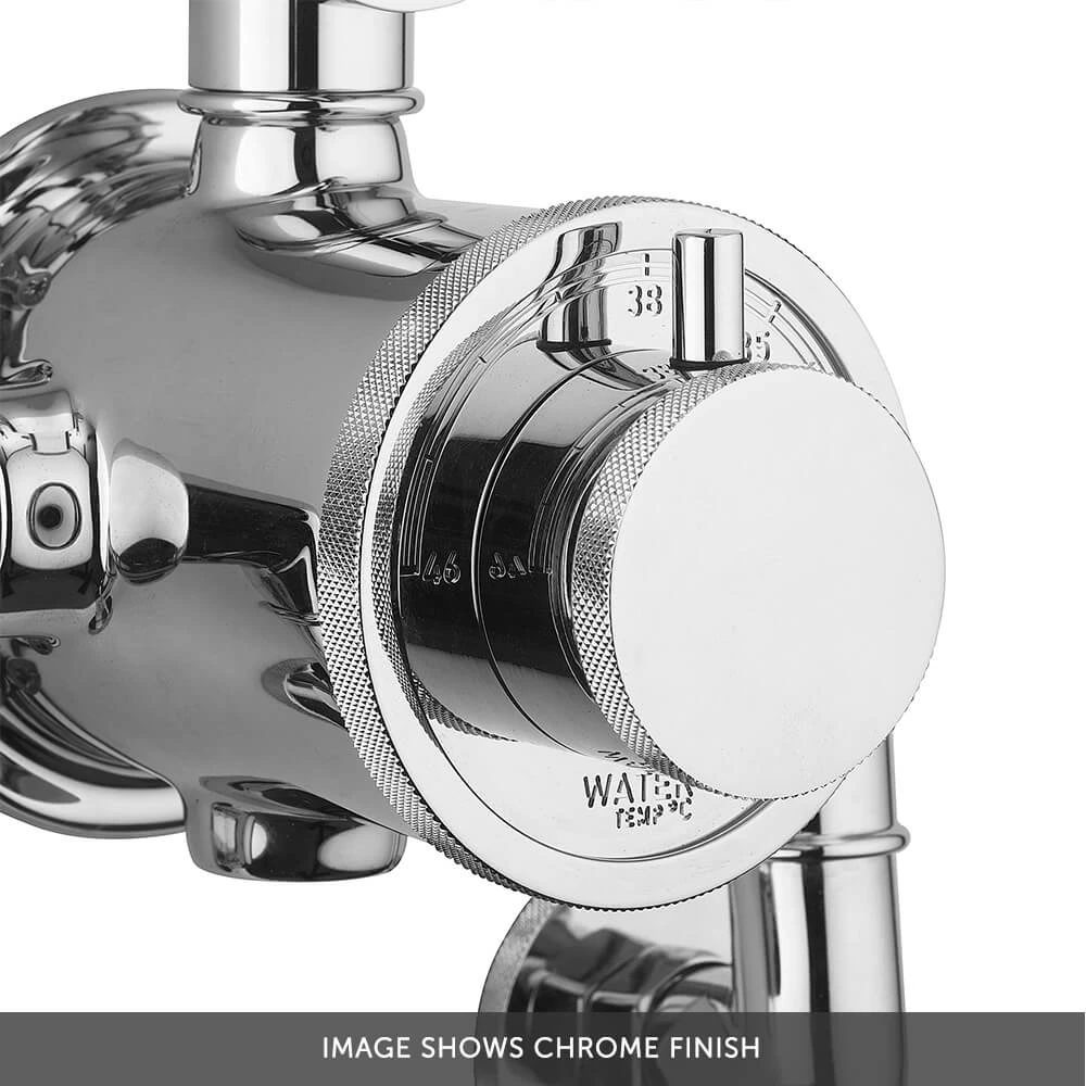 Crosswater MPRO Industrial Multifunction Thermostatic Shower Valve & Rigid Riser Kit - Carbon Black 5 Crosswater MPRO Industrial Multifunction Thermostatic Shower Valve & Rigid Riser Kit - Carbon Black - Image 3