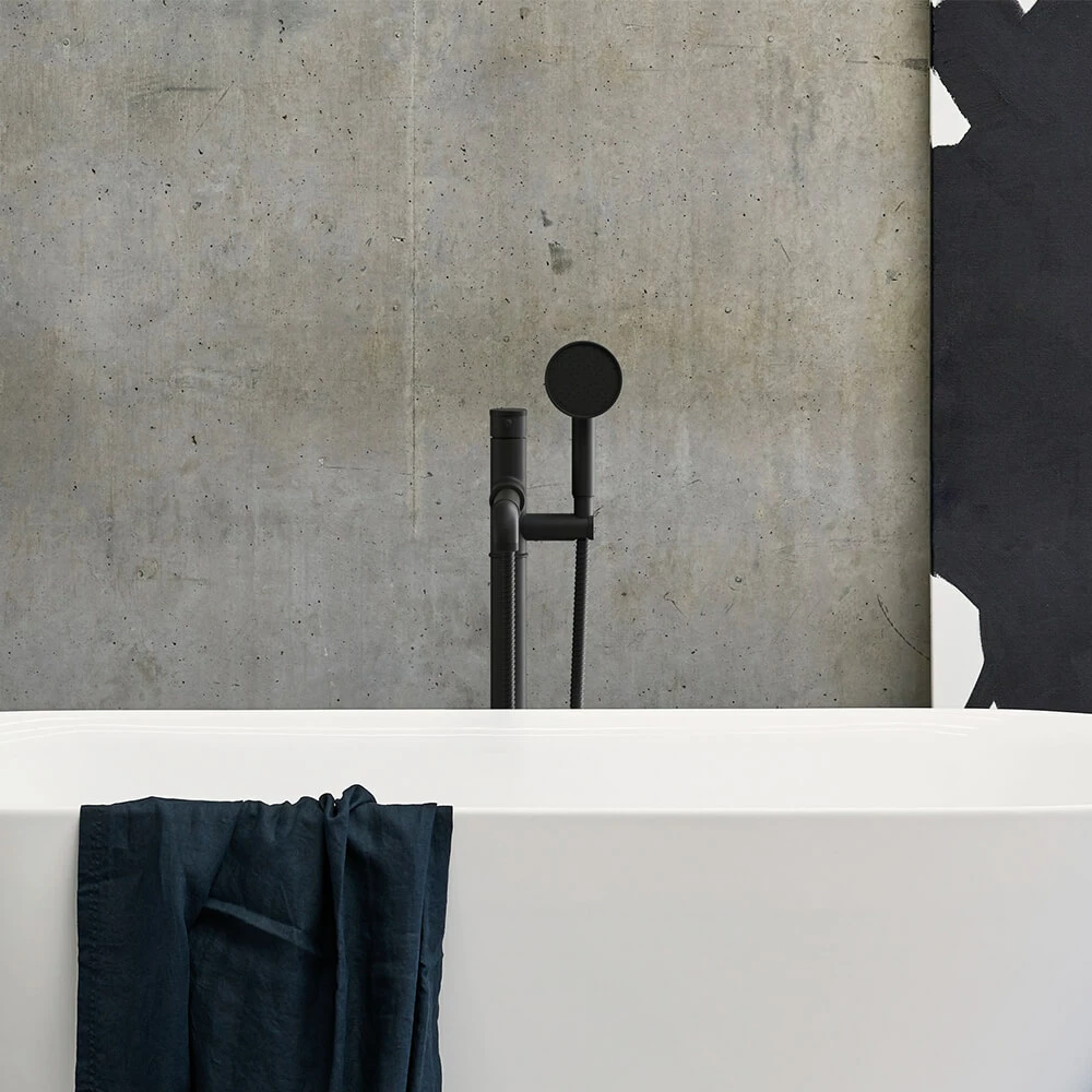 Crosswater MPRO Industrial Floorstanding Bath & Shower Mixer Tap - Carbon Black 5 Crosswater MPRO Industrial Floorstanding Bath & Shower Mixer Tap - Carbon Black - Image 3