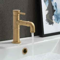 Crosswater MPRO Industrial Basin Mixer Tap - Chrome -TAP WAREHOUSE Shop crosswater mpro industrial unlacquered brushed brass basin mixer tap lifestyle