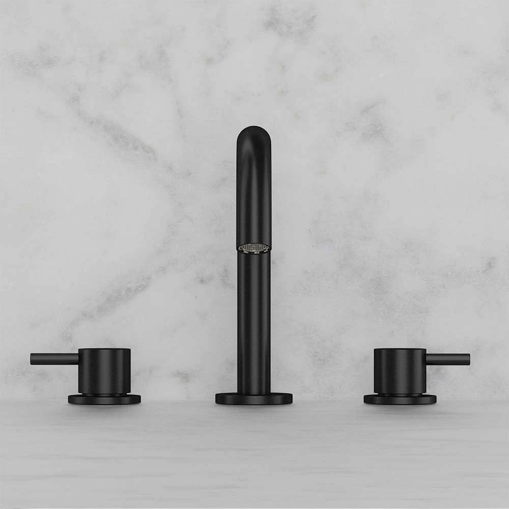 Crosswater MPRO 3 Hole Basin Mixer Tap - Matt White 10 Crosswater MPRO 3 Hole Basin Mixer Tap - Matt White - Image 8