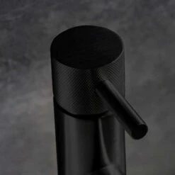 Crosswater MPRO Mono Basin Mixer With Knurled Detailing - Slate 20 Crosswater MPRO Mono Basin Mixer With Knurled Detailing - Slate -TAP WAREHOUSE Shop crosswater mpro matt black knurled handle detail