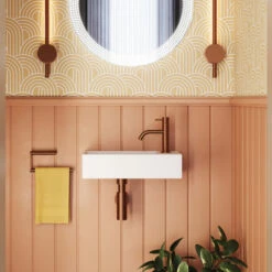 Crosswater MPRO Basin Monobloc Mixer Tap - Chrome -TAP WAREHOUSE Shop crosswater mpro mono basin mixer bronze lifestyle set