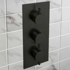 Crosswater MPRO 2 Outlet 3 Handle Shower Bundle - Matt Black 13 Crosswater MPRO 2 Outlet 3 Handle Shower Bundle - Matt Black -TAP WAREHOUSE Shop crosswater mpro shower bundle 3 handle valve matt black