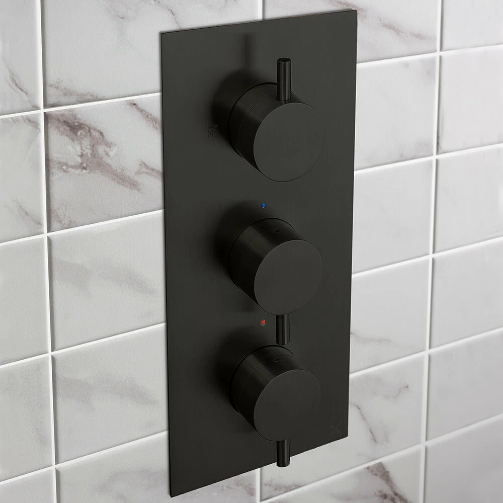 Crosswater MPRO 2 Outlet 3 Handle Shower Bundle - Matt Black 7 Crosswater MPRO 2 Outlet 3 Handle Shower Bundle - Matt Black - Image 5