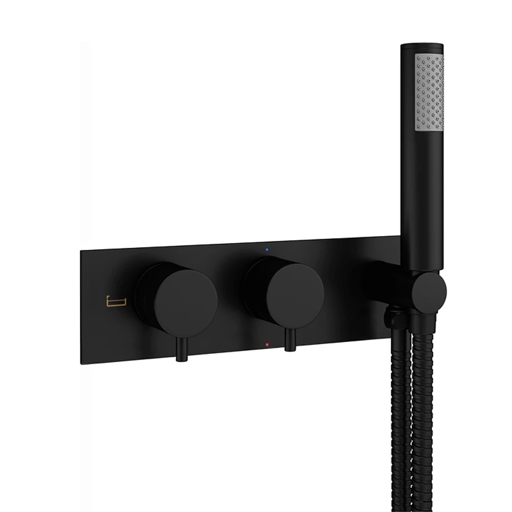 Crosswater MPRO 2 Outlet Concealed Thermostatic Bath Shower Valve - Slate 3 Crosswater MPRO 2 Outlet Concealed Thermostatic Bath Shower Valve - Slate