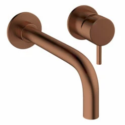 Crosswater MPRO Wall Mounted Basin Mixer Tap - Matt White -TAP WAREHOUSE Shop crosswater mpro wall 2 hole basin tap bronze cutout