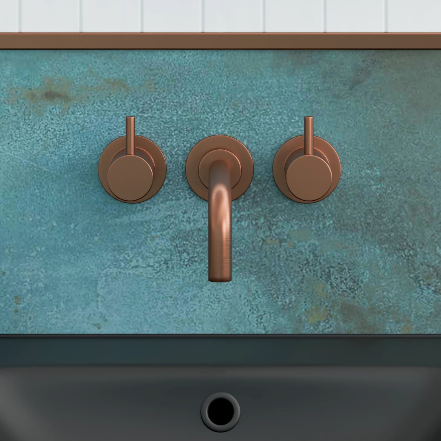 Crosswater MPRO Wall Mounted Basin Mixer With Twin Levers & Spout - Chrome 11 Crosswater MPRO Wall Mounted Basin Mixer With Twin Levers & Spout - Chrome - Image 9