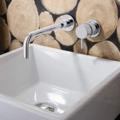 Crosswater MPRO Wall Mounted Basin Mixer Tap - Matt White