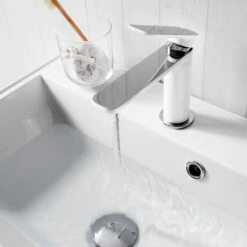 Crosswater Pier White Monobloc Basin Mixer 9 Crosswater Pier White Monobloc Basin Mixer -TAP WAREHOUSE Shop crosswater pier white basin tap single lever